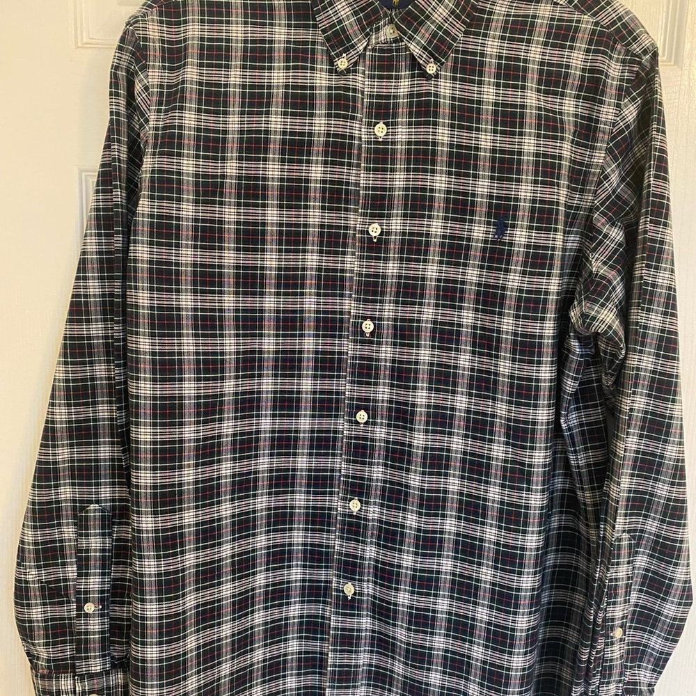 Ralph Lauren Black and White Casual Button Down Shirt